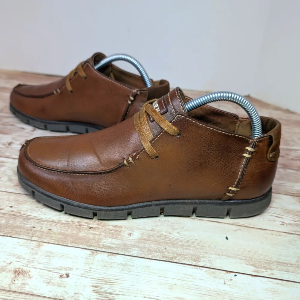Steve Madden Wiley Dress Boots Brown Lace Up High Mid Top Men's Size 8